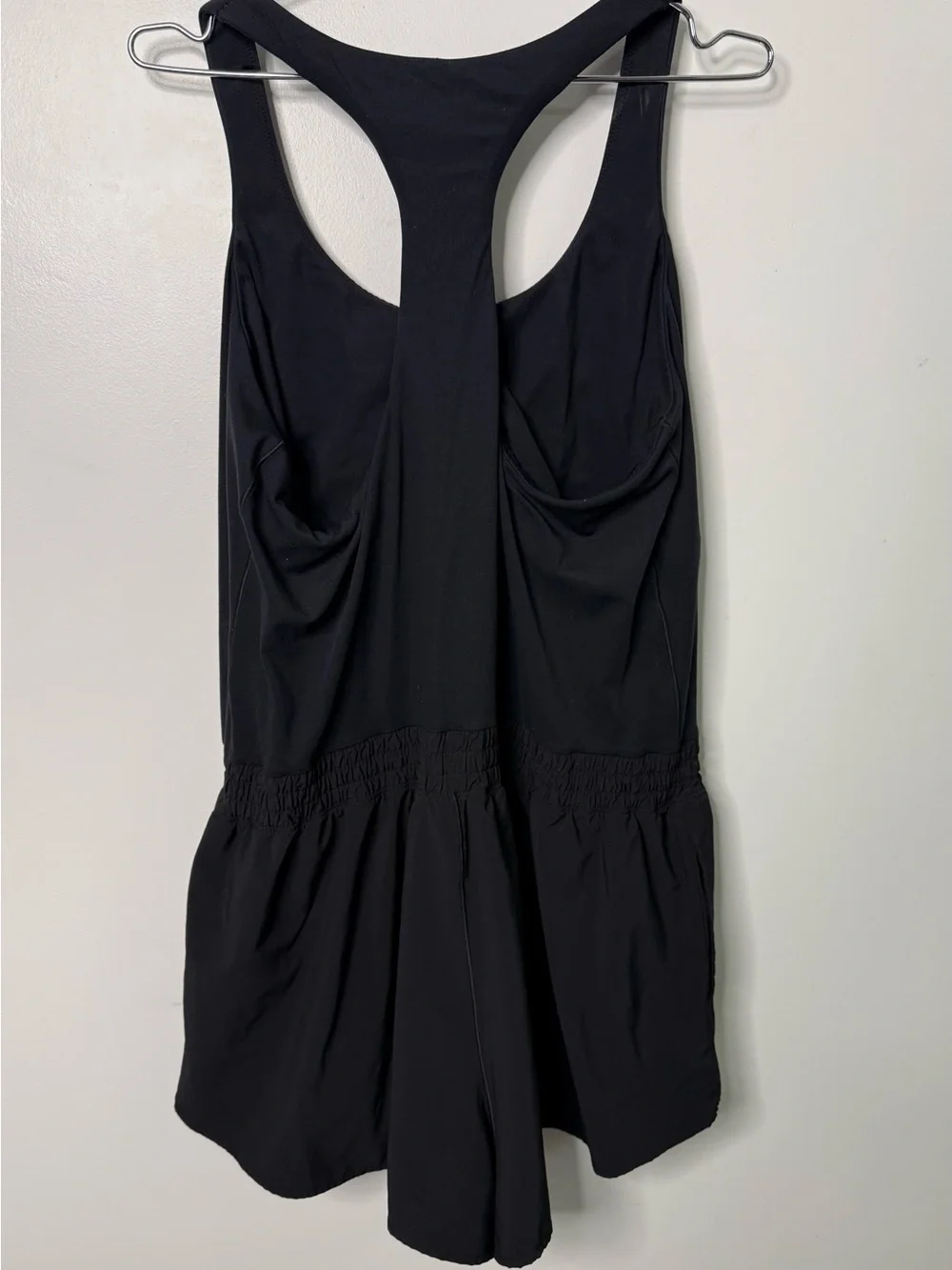 Aerie Offline Black Racerback Athletic Activewear Romper All Day Comfort